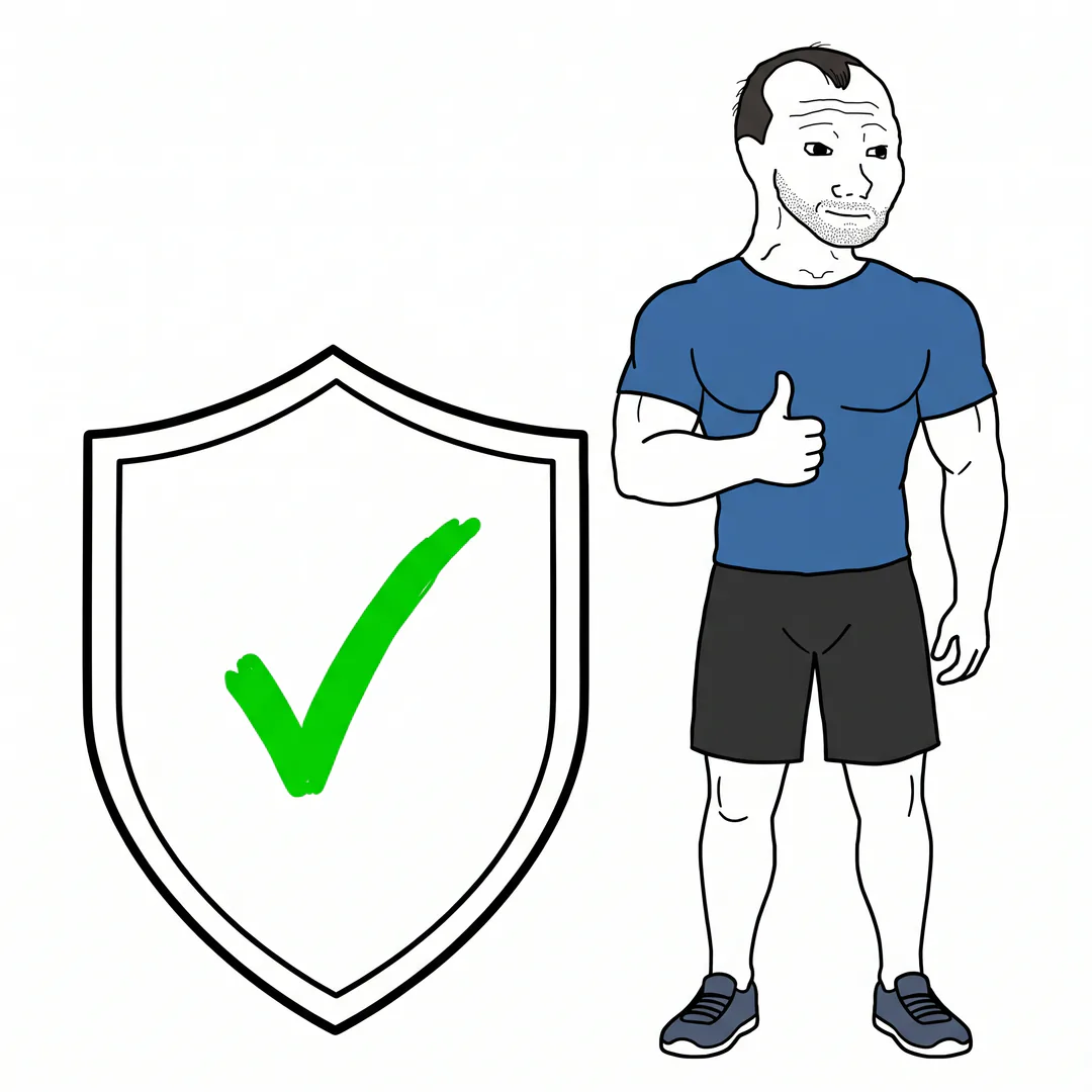 Aesthetic Chevy giving a thumbs up next to a shield with a green check: 7-day guarantee